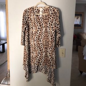 Chico’s long leopard print top